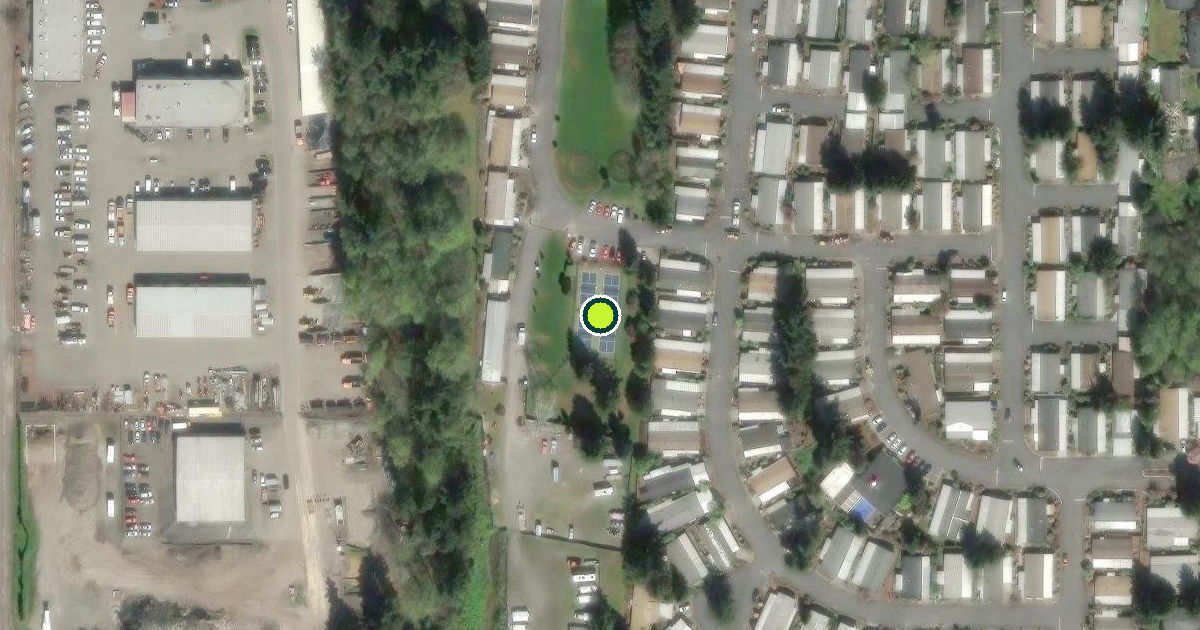 Satellite view of Renton Pickleball Courts