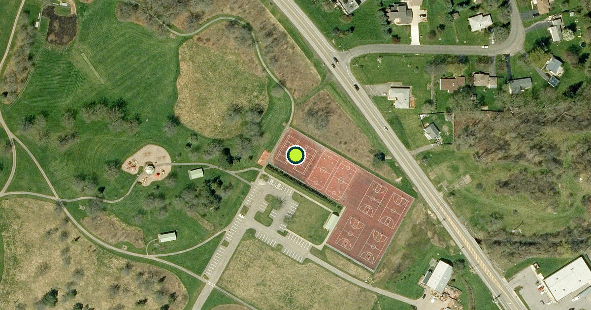 Satellite view of Reservoir State Park Pickleball Courts