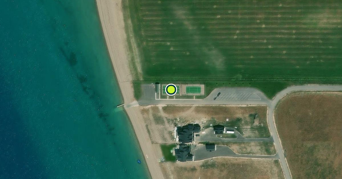 Satellite view of Rich County Pickleball Courts