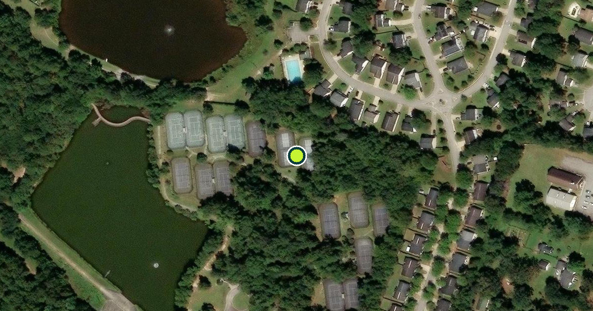 Satellite view of Richland County Pickleball Courts