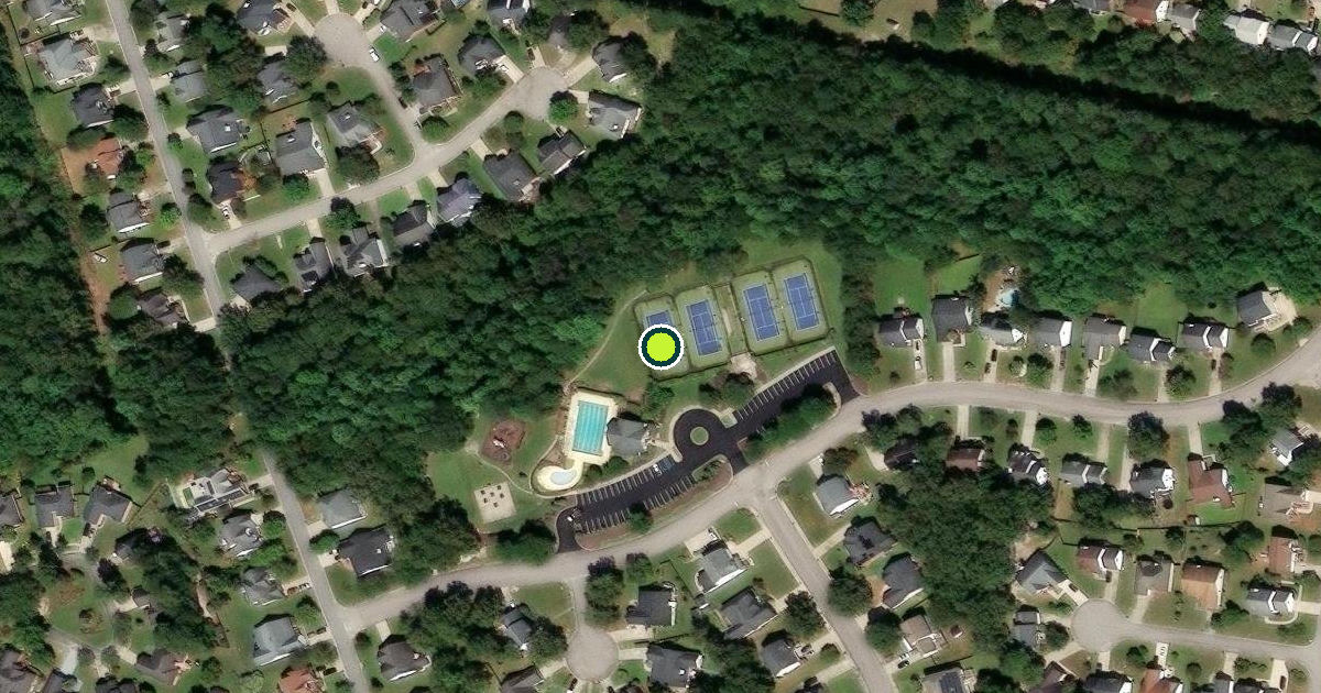 Satellite view of Richland County Pickleball Courts