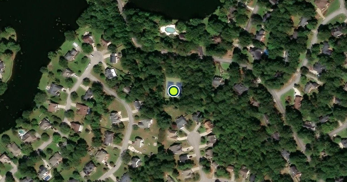 Satellite view of Richland County Pickleball Courts
