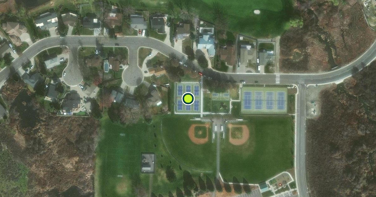 Satellite view of Richland Pickleball Courts
