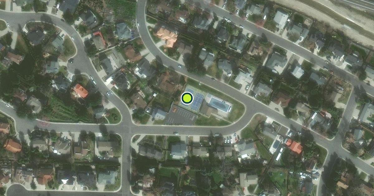 Satellite view of Richland Pickleball Courts