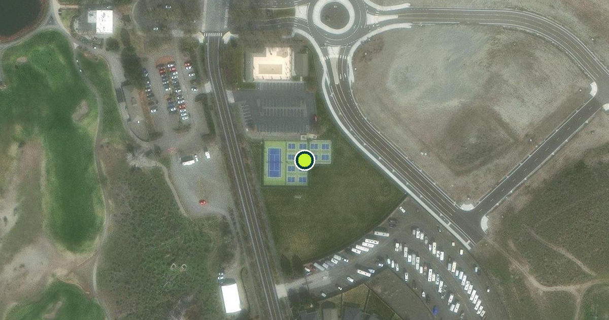 Satellite view of Richland Pickleball Courts