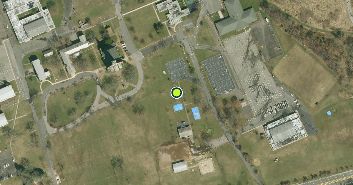Satellite view of Richmond County Pickleball Courts