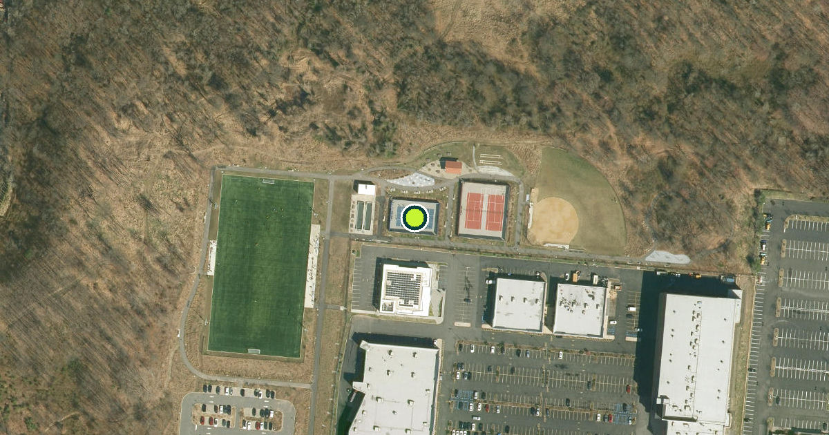 Satellite view of Richmond County Pickleball Courts