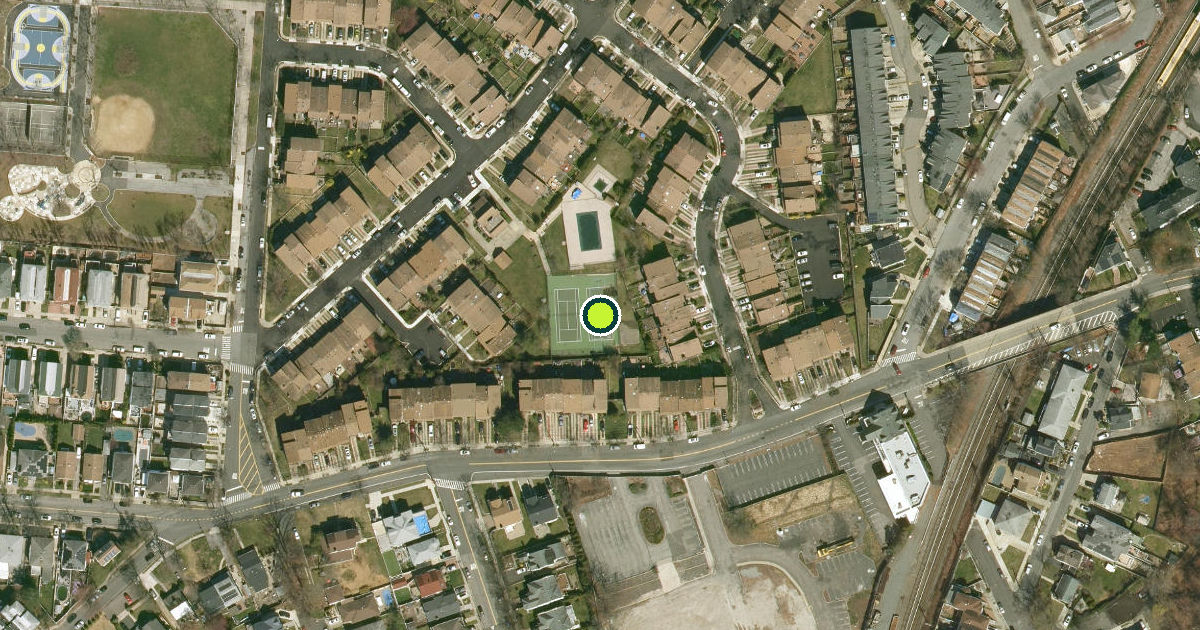 Satellite view of Richmond County Pickleball Courts