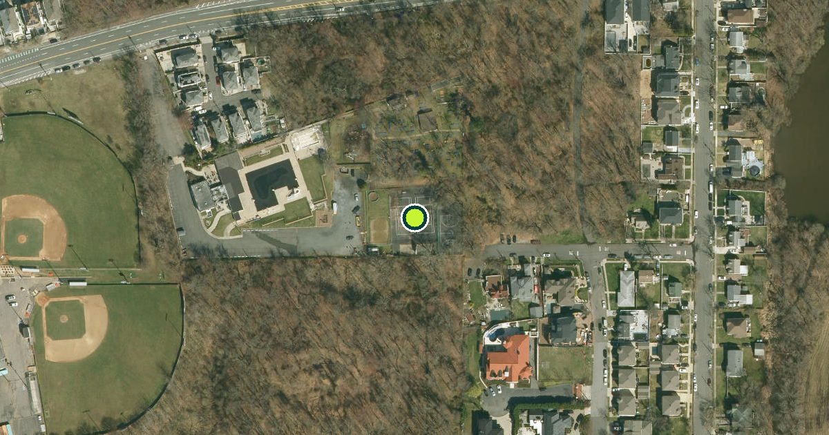 Satellite view of Richmond County Pickleball Courts