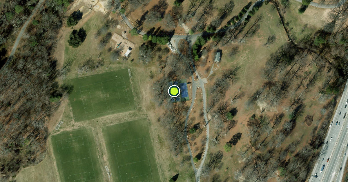 Satellite view of Richmond Pickleball Courts
