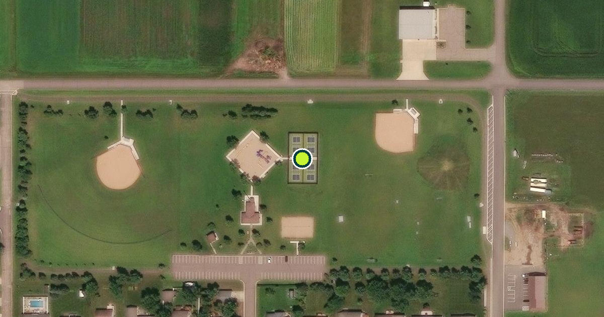 Satellite view of Richmond Pickleball Courts