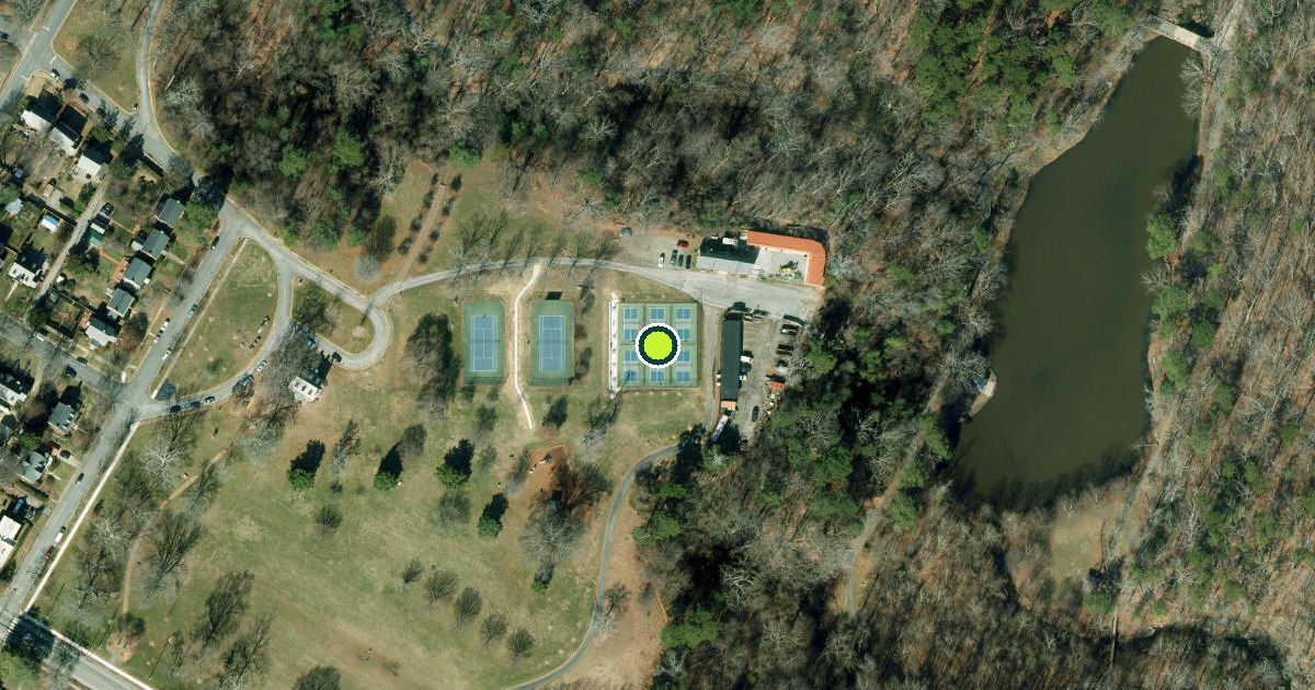 Satellite view of Richmond Pickleball Courts