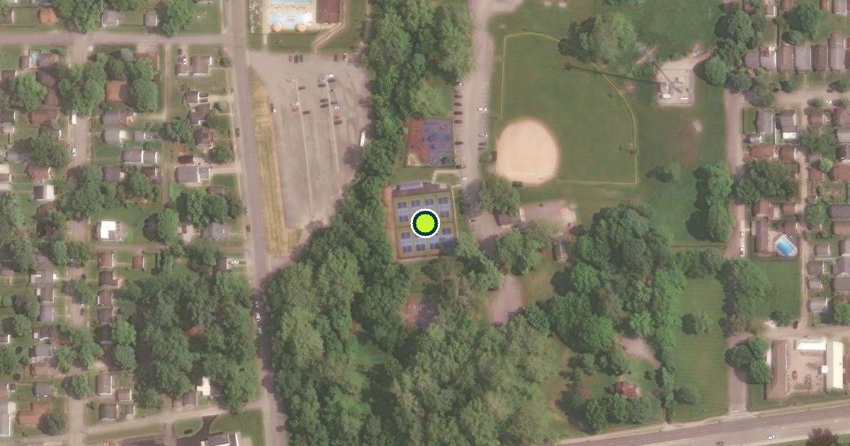 Satellite view of Richmond Pickleball Courts