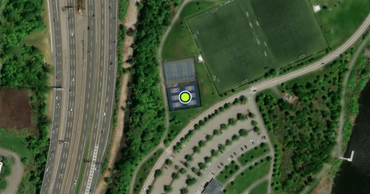 Satellite view of Ridgefield Park Pickleball Courts