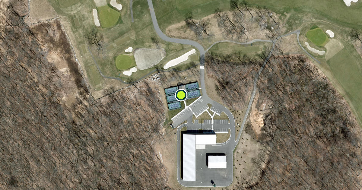 Satellite view of Ridgefield Pickleball Courts
