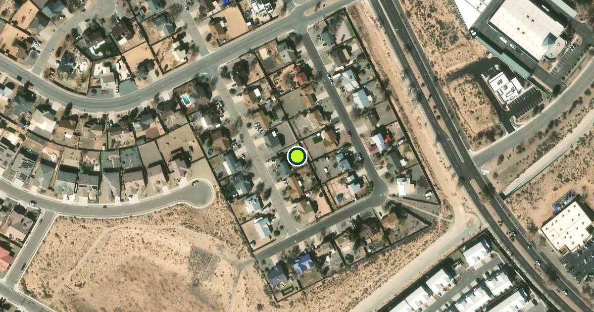 Satellite view of Rio Rancho Pickleball Courts