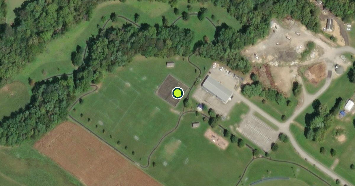 Satellite view of Rising Sun Pickleball Courts
