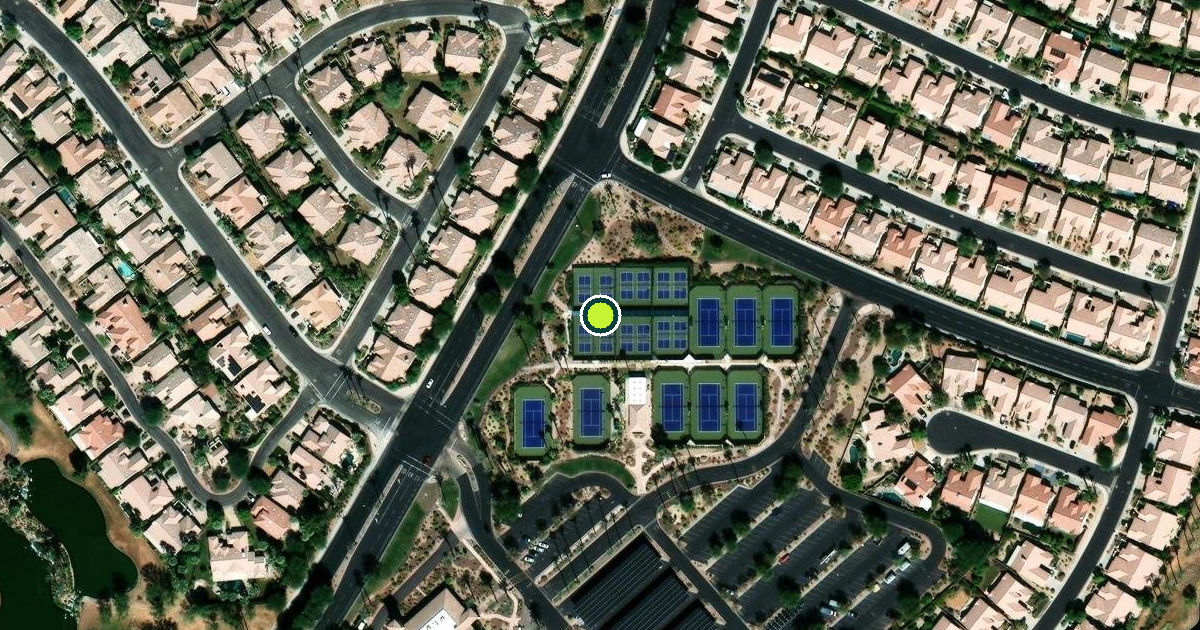 Satellite view of Riverside County Pickleball Courts