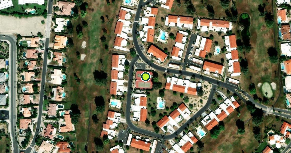 Satellite view of Riverside County Pickleball Courts