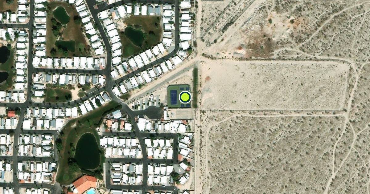 Satellite view of Riverside County Pickleball Courts