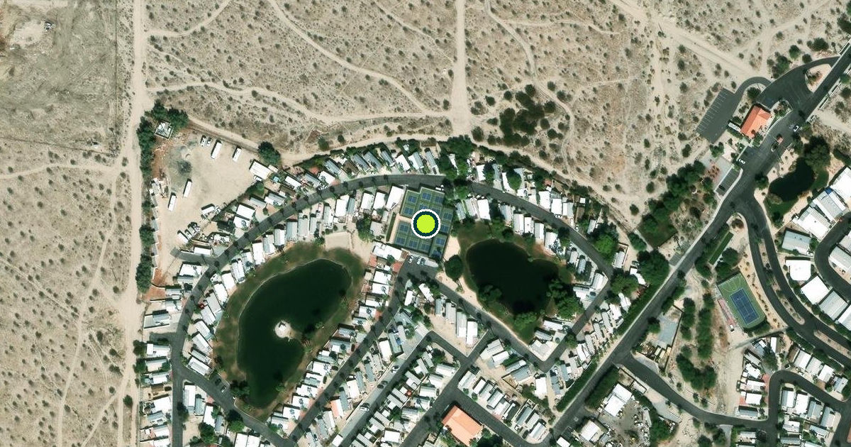 Satellite view of Riverside County Pickleball Courts