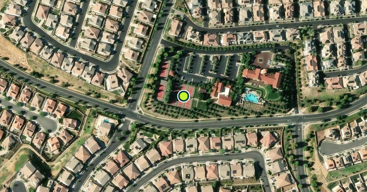 Satellite view of Riverside County Pickleball Courts