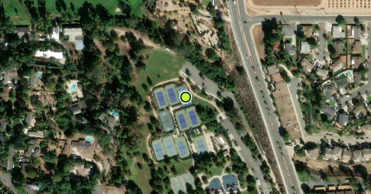 Satellite view of Riverside Pickleball Courts