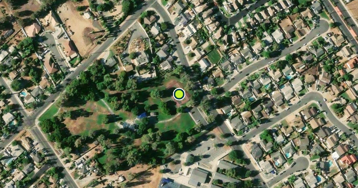 Satellite view of Riverside Pickleball Courts