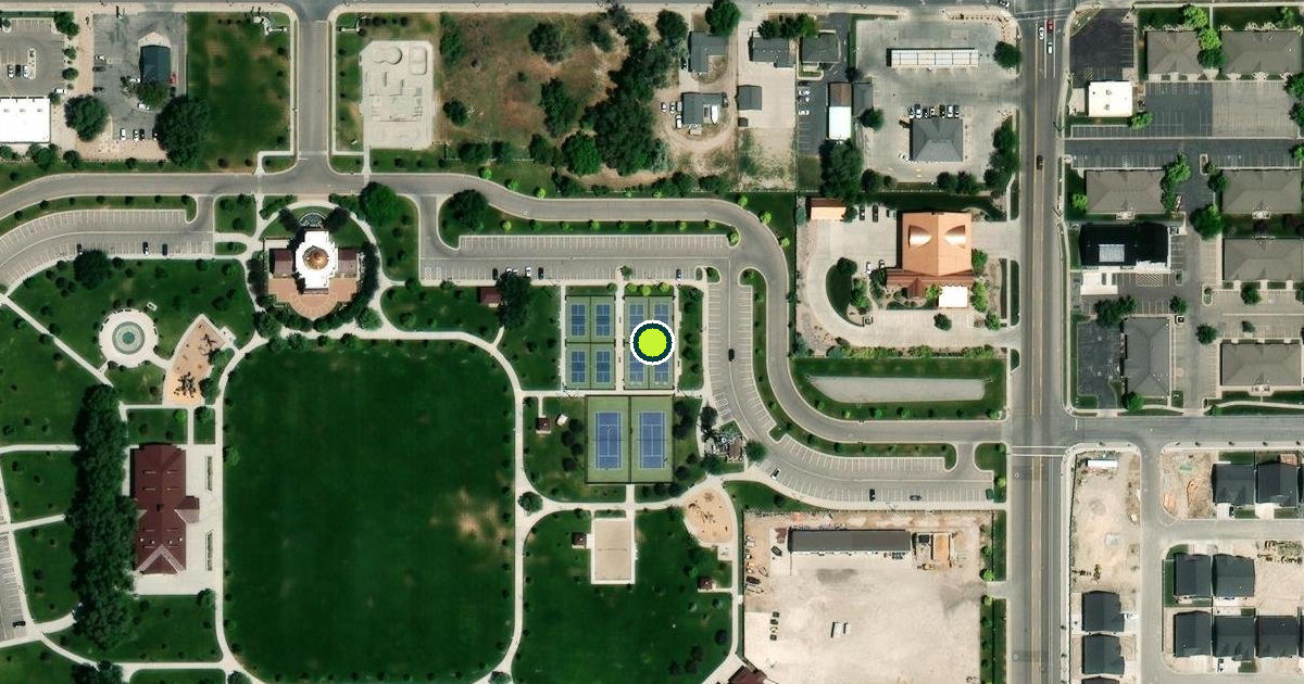 Satellite view of Riverton Pickleball Courts