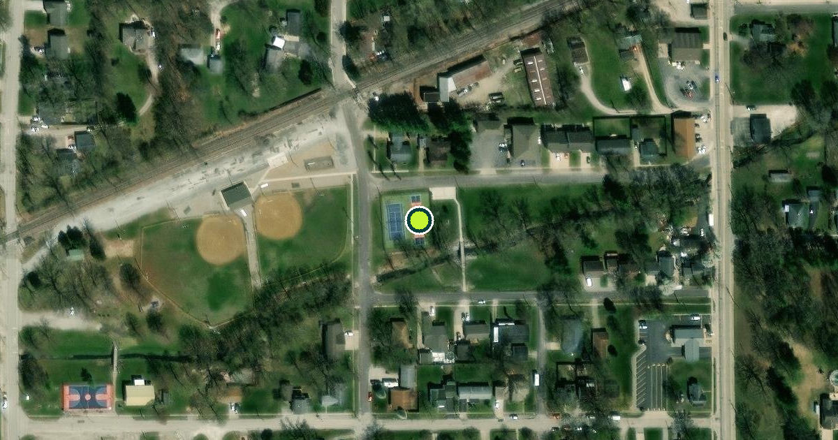 Satellite view of Riverton Pickleball Courts