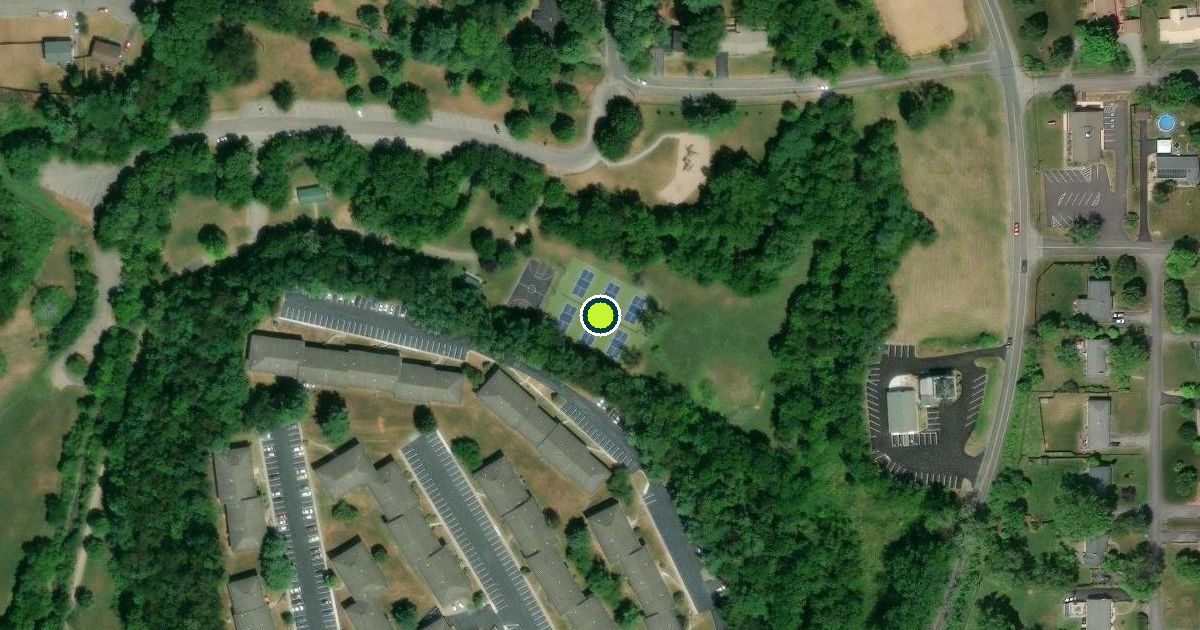 Satellite view of Roanoke County Pickleball Courts