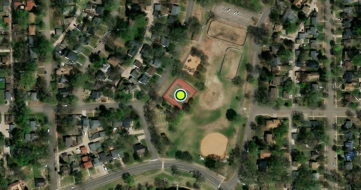 Satellite view of Robbinsdale Pickleball Courts
