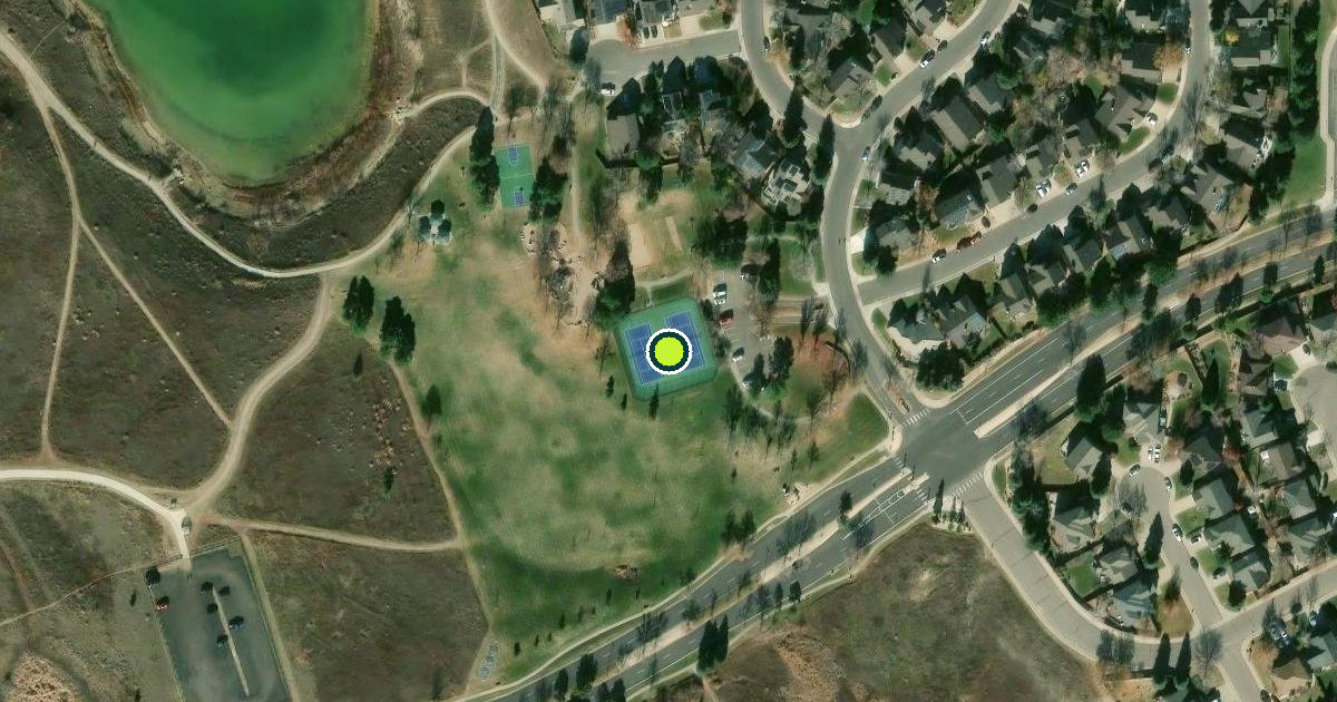 Satellite view of Robert A. Easton Regional Park Pickleball Courts