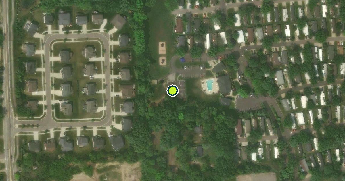 Satellite view of Rochester Hills Pickleball Courts