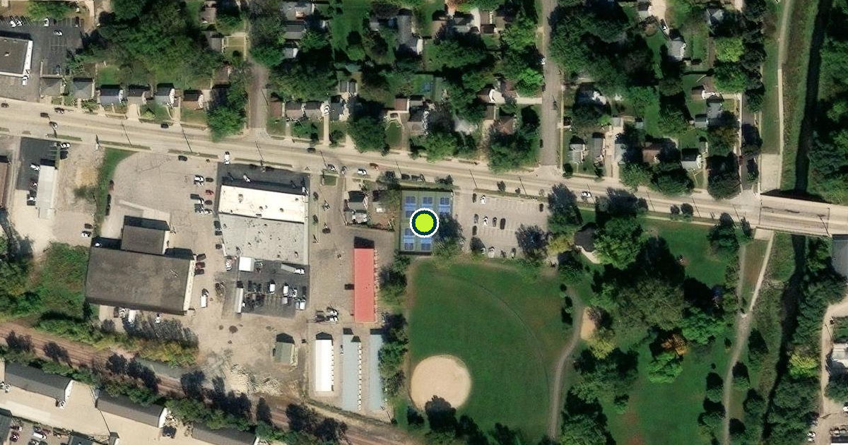 Satellite view of Rochester Pickleball Courts