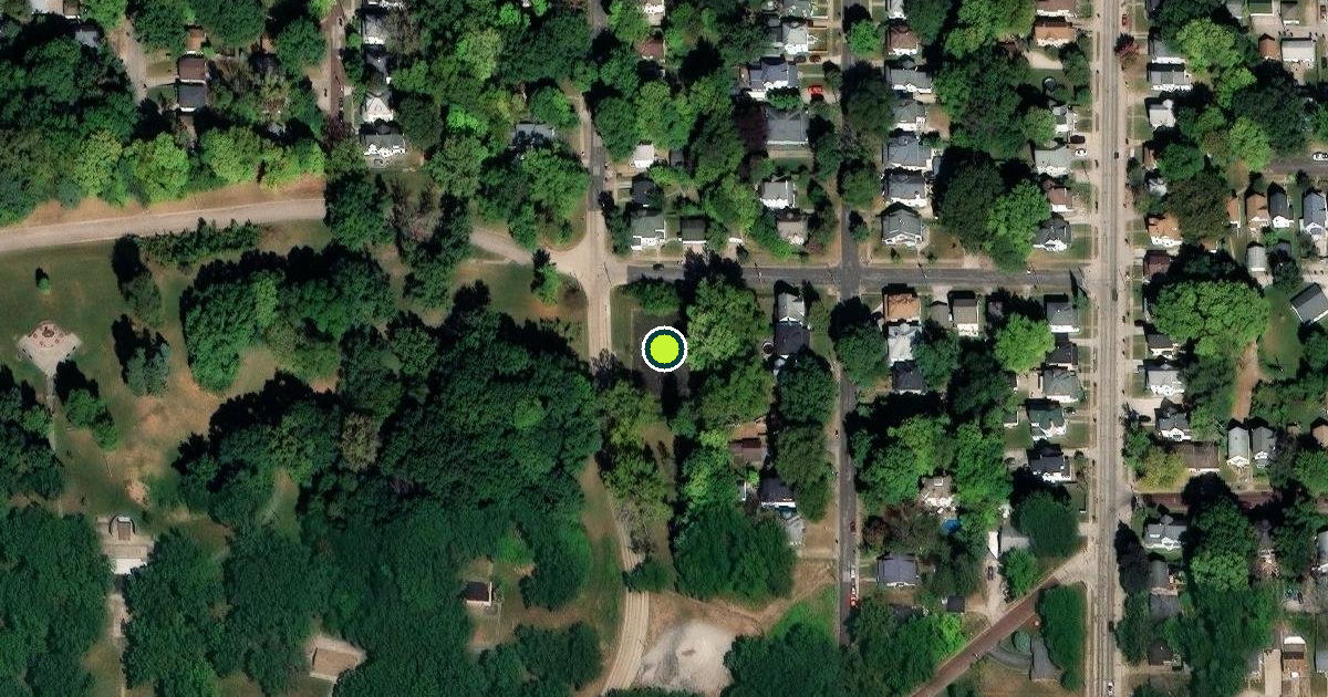 Satellite view of Rock Island Pickleball Courts