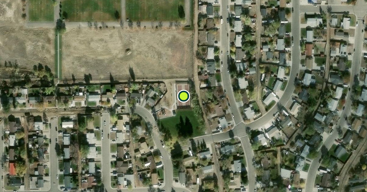 Satellite view of Rock Springs Pickleball Courts