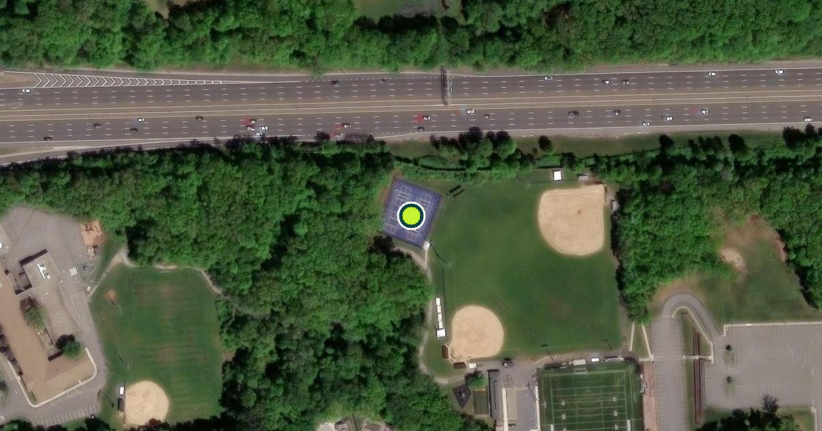 Satellite view of Rockaway Township Pickleball Courts