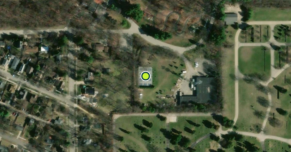 Satellite view of Rockford Pickleball Courts