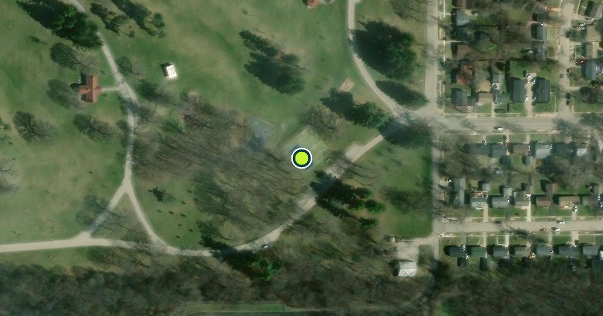 Satellite view of Rockford Pickleball Courts