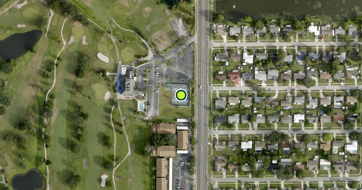 Satellite view of Rockledge Pickleball Courts
