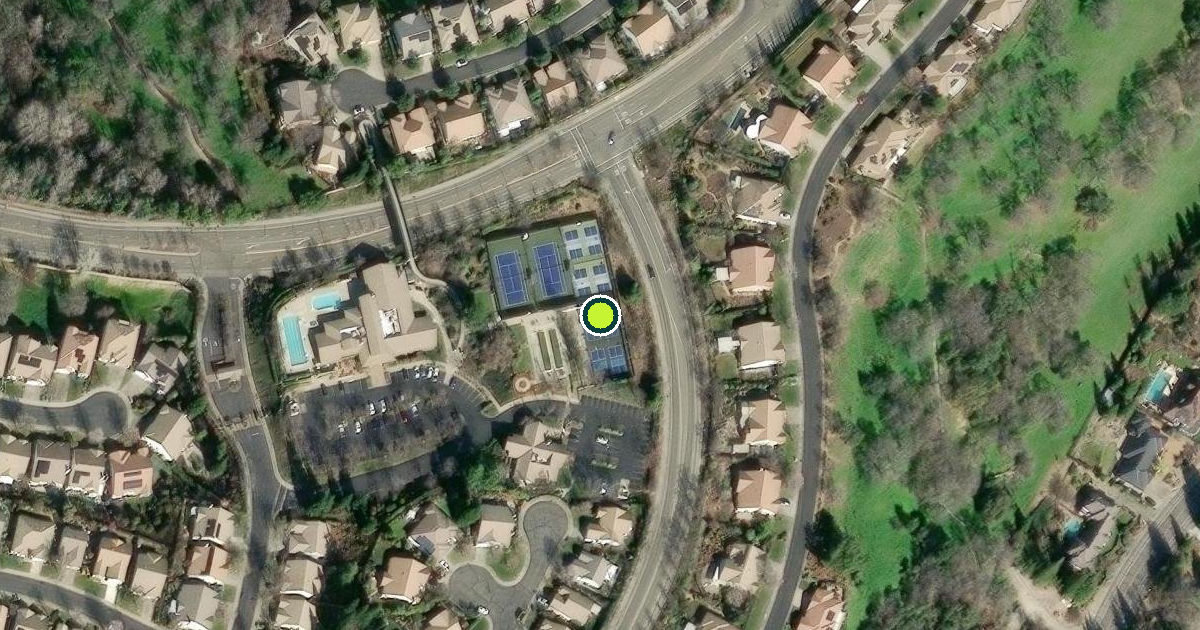 Satellite view of Rocklin Pickleball Courts