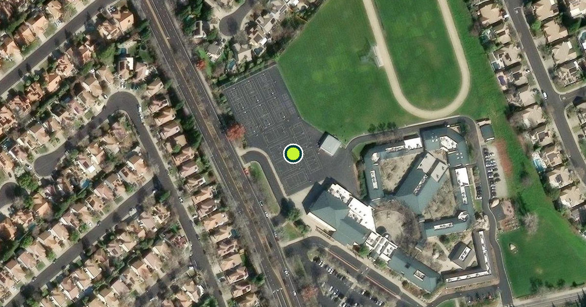 Satellite view of Rocklin Pickleball Courts