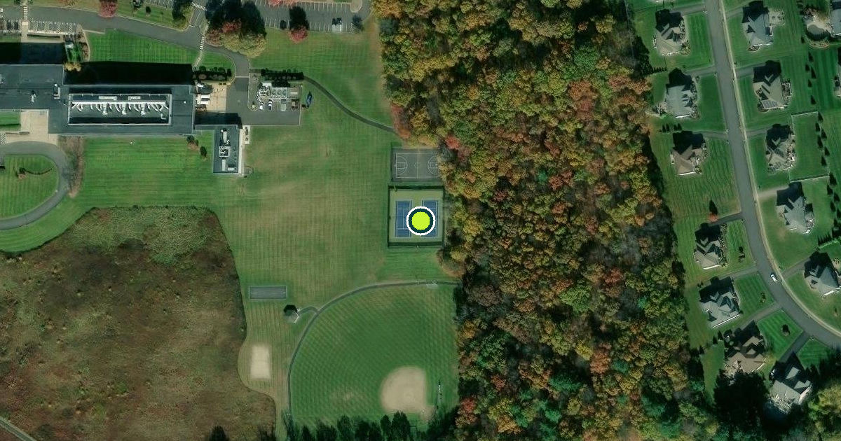 Satellite view of Rocky Hill Pickleball Courts