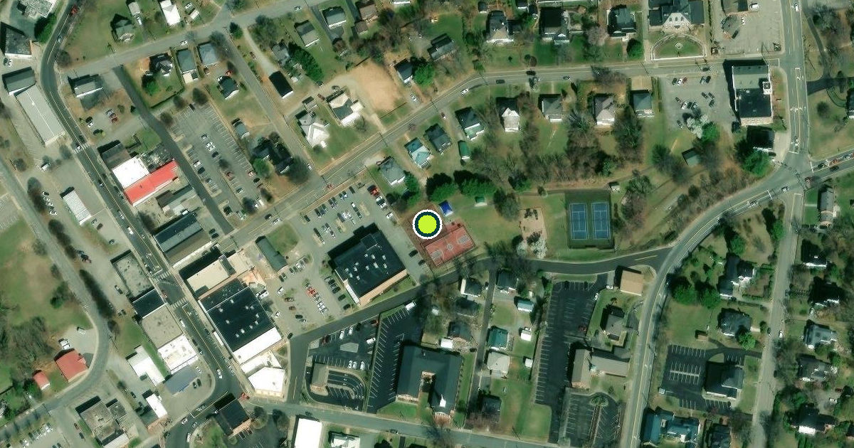 Satellite view of Rocky Mount Pickleball Courts