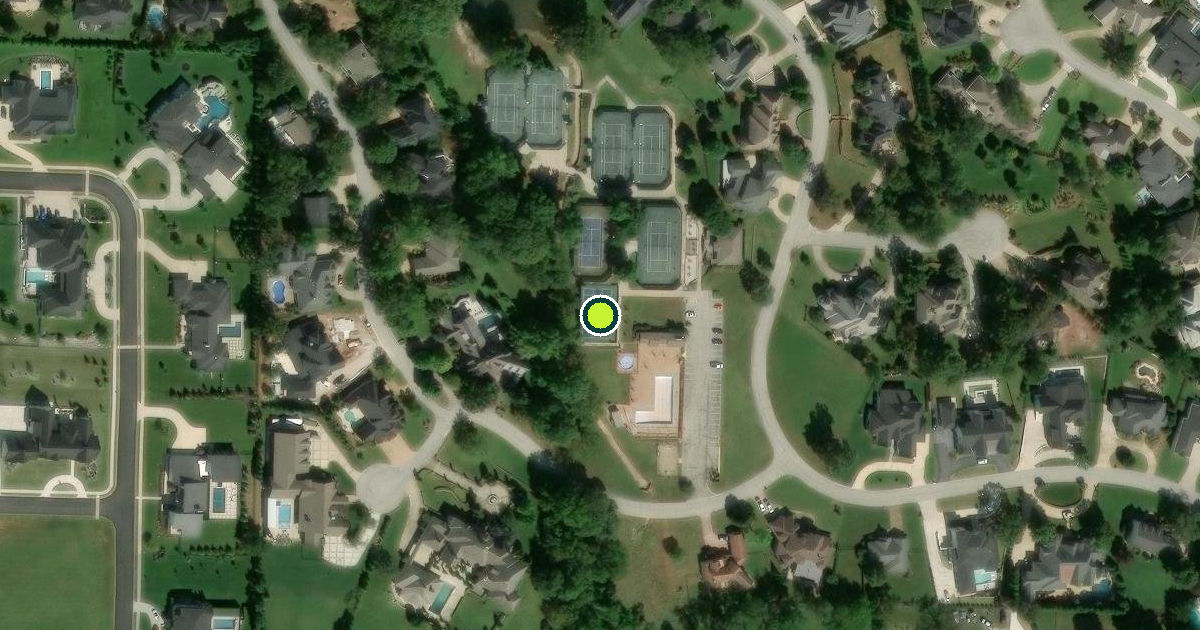 Satellite view of Rogers Pickleball Courts