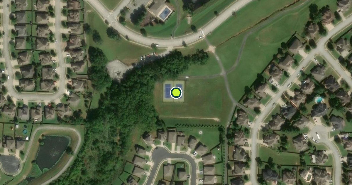 Satellite view of Rogers Pickleball Courts