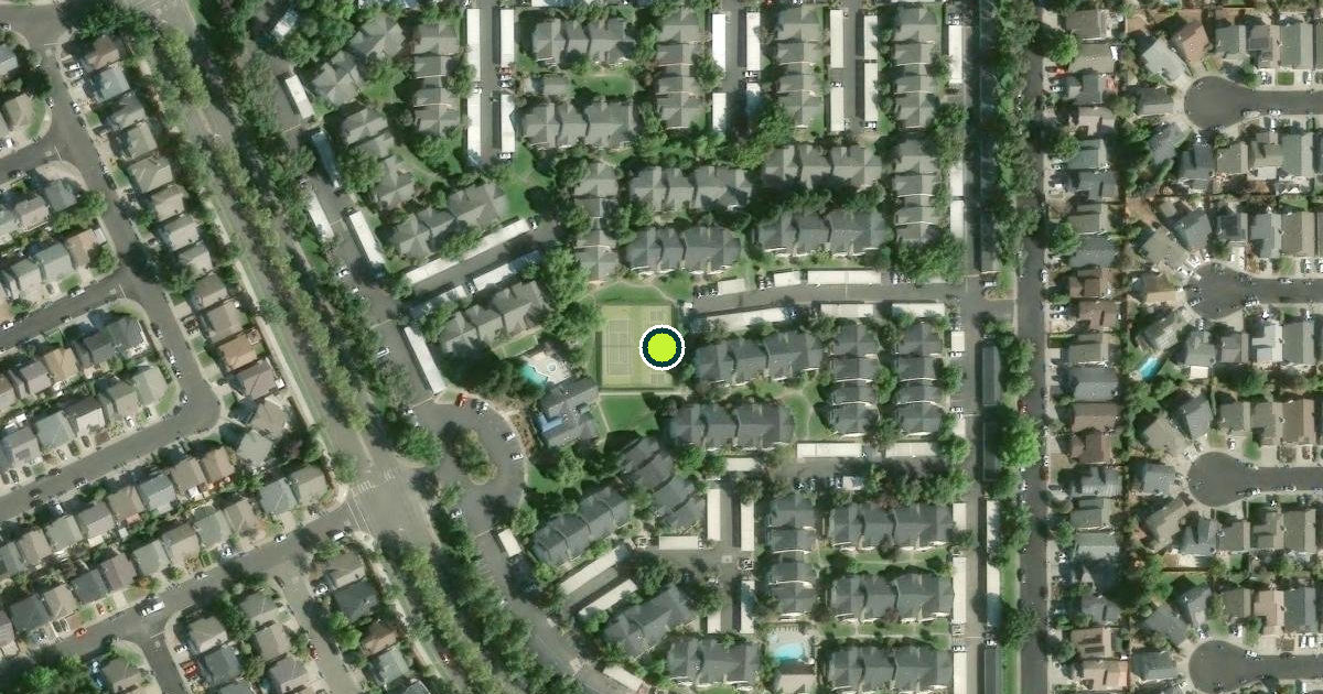 Satellite view of Rohnert Park Pickleball Courts