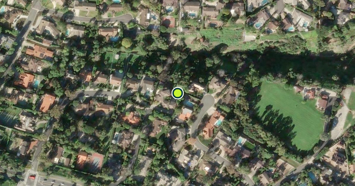 Satellite view of Rolling Hills Estates Pickleball Courts
