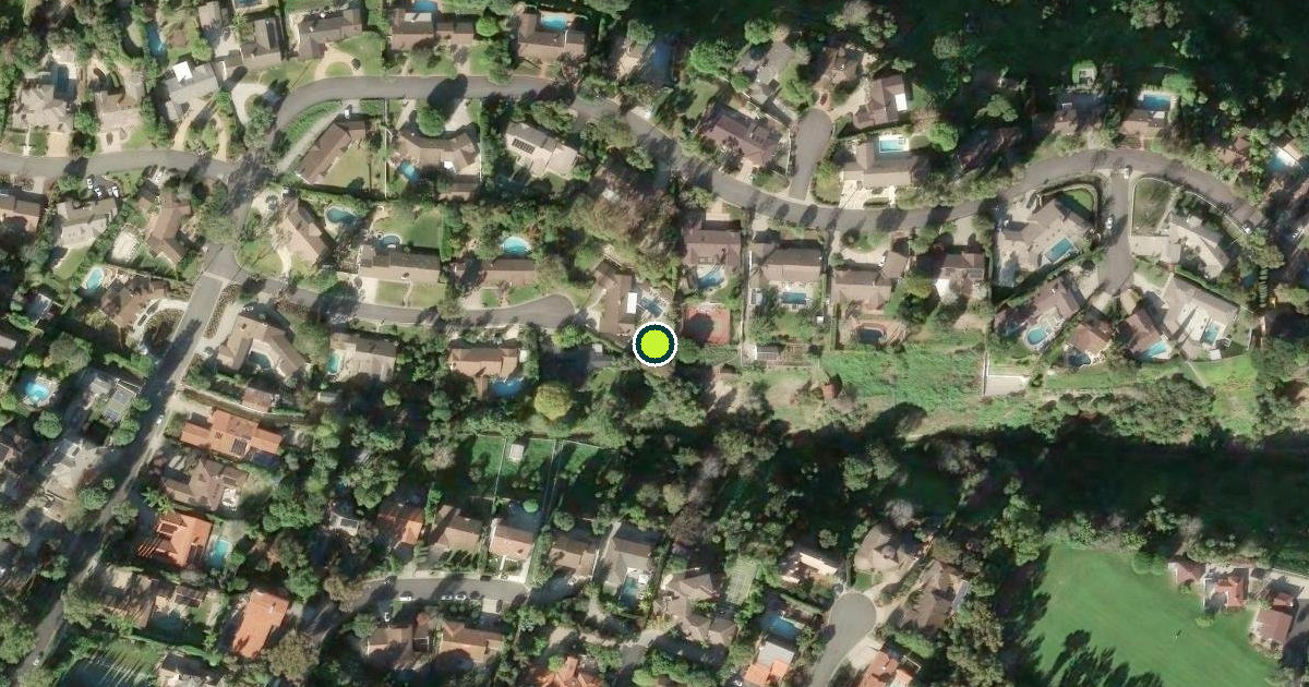 Satellite view of Rolling Hills Estates Pickleball Courts
